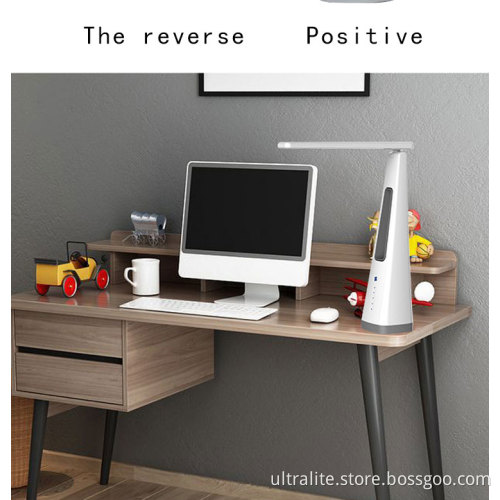 Led Desk Lamp With Bladeless Fan And USB